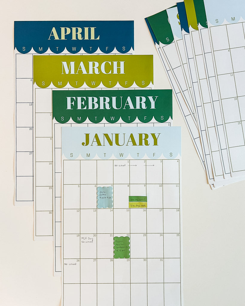 Single-Use 2025 Scallop Calendar | 11 x 17 inches | Limited Edition – Kaleidoscope Living Shop single-use-2025-scallop-calendar-11-x-17-inches-limited-edition-kaleidoscope-living-shop