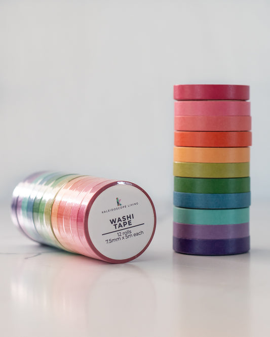 Colorful Washi Tape (Set of 12)
