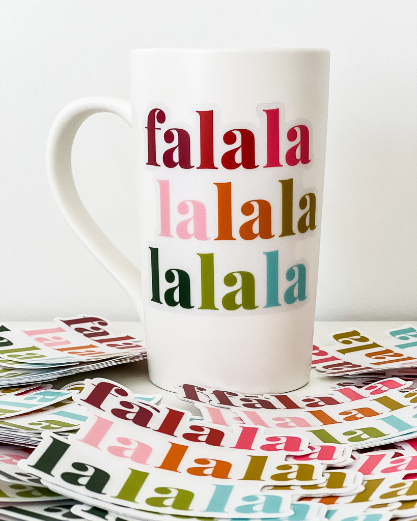 Colorful Fa La La Sticker