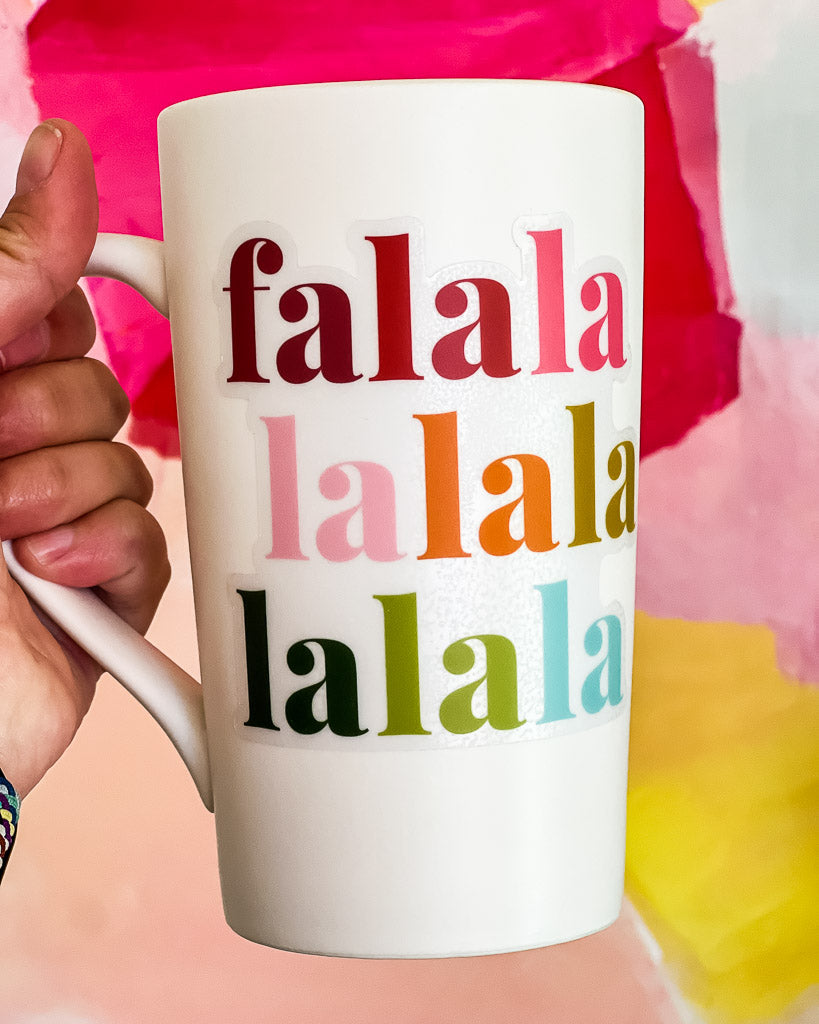 Colorful Fa La La Sticker