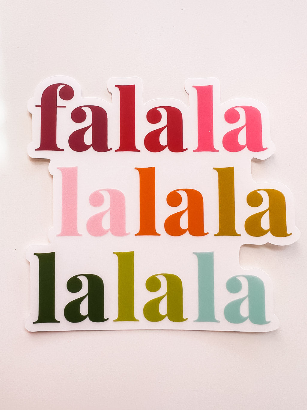 Colorful Fa La La Sticker