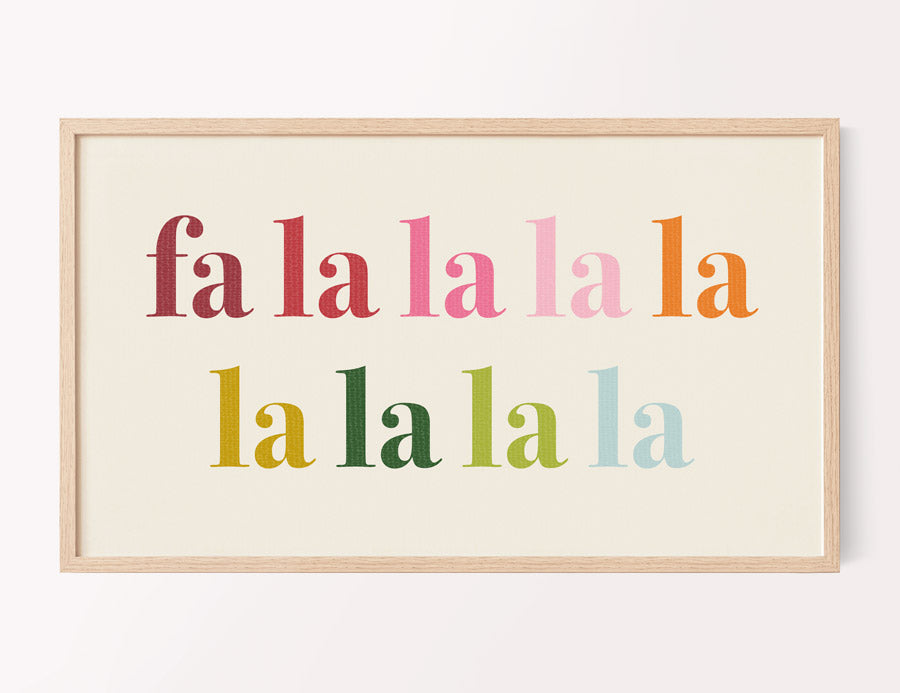 colorful fa la la TV digital art