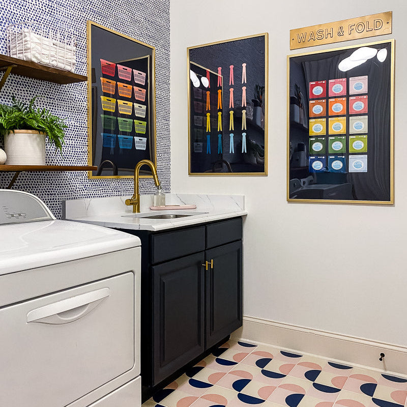 Colorful Laundry Room Art Prints
