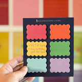 Colorful Scalloped Sticky Notes