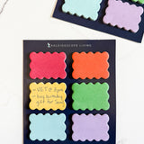 Colorful Scalloped Sticky Notes