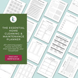 The Essential Home Cleaning and Maintenance Printable Planner (PDF Download)