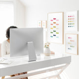 Colorful Office/Craft Room Art Printable Bundle | 5 Designs |  White Background