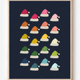 Beautifully Ordinary: Santa Hats Art Print