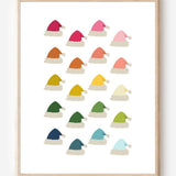 Beautifully Ordinary: Santa Hats Art Print