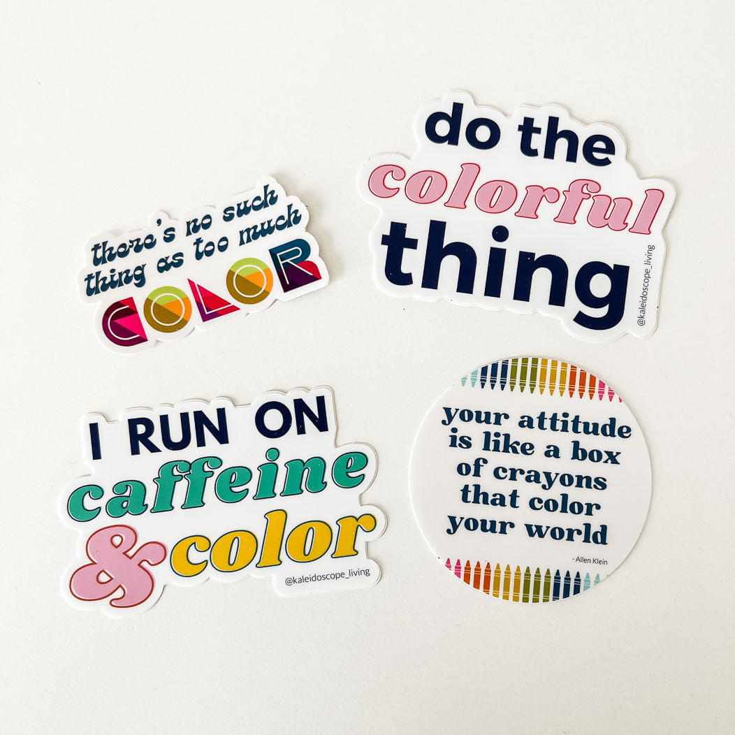 Colorful Stickers – Kaleidoscope Living Shop