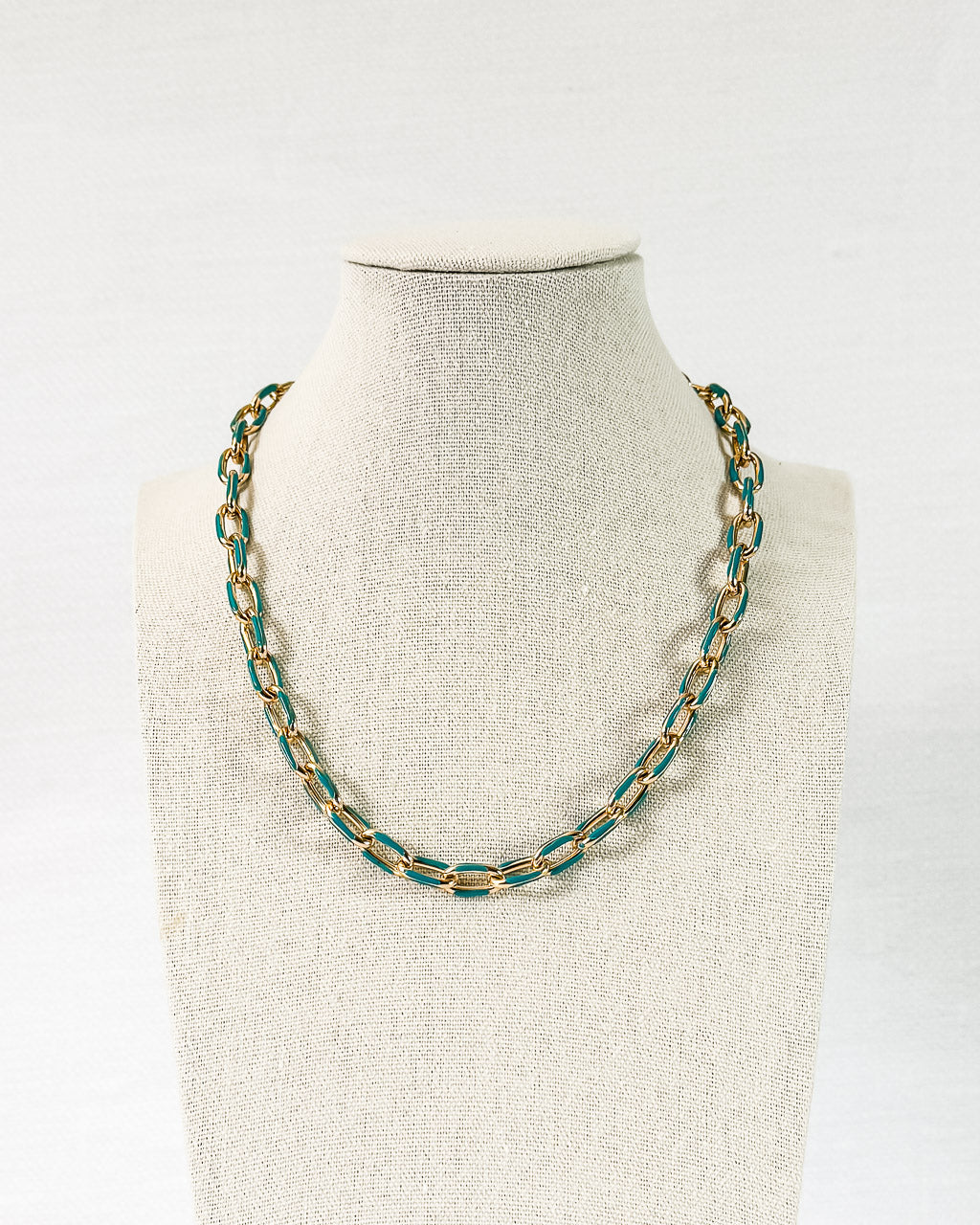 Enamel Chain Necklace (5 Color Options)