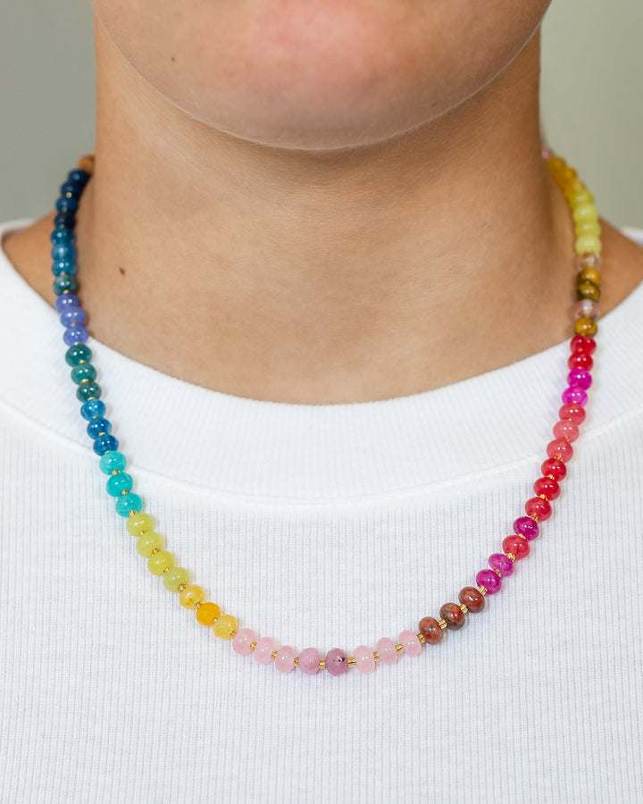 Healing Rainbow Stone Necklace
