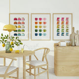 Colorful Kitchen Art Printable Bundle | 10 Designs | White Background