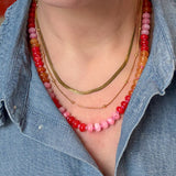 Layered Gold Snake Chain Necklace