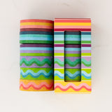 image of colorful striped and squiggle washi tape from Kaleidoscope Living Shop
