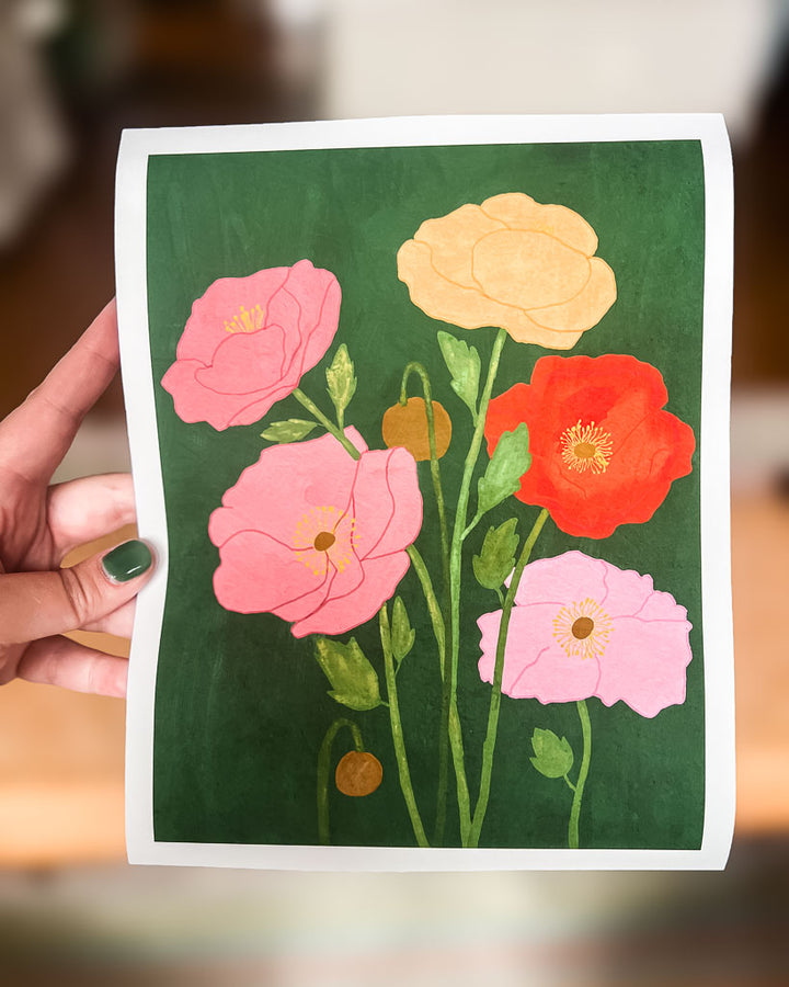 Poppies Delight Art Print