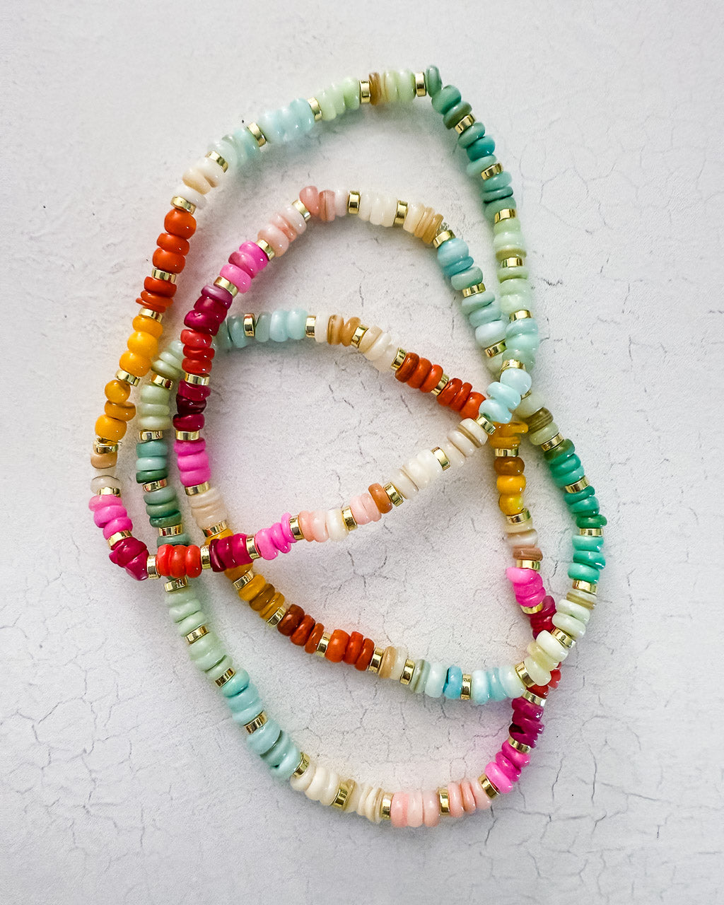 Beaded Rainbow Stretch Bracelet