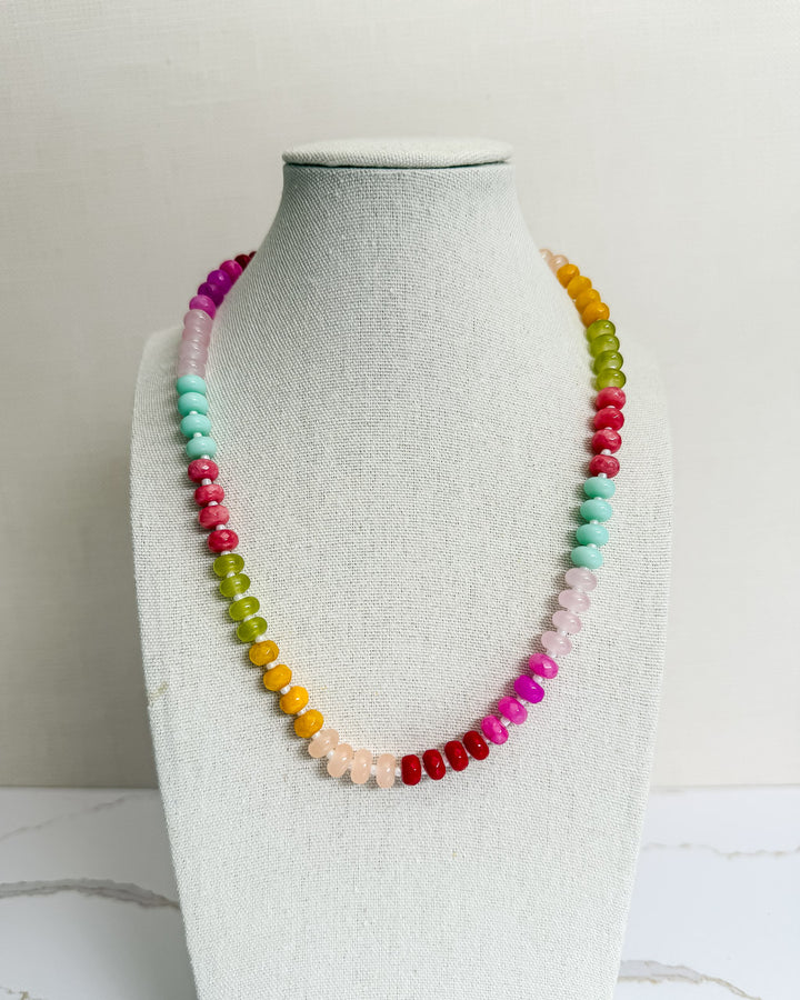 PRE-ORDER Rainbow Tide Natural Stone Necklace