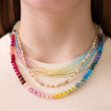 Layered Glass Seed Beaded Necklace