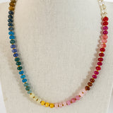 Healing Rainbow Stone Necklace