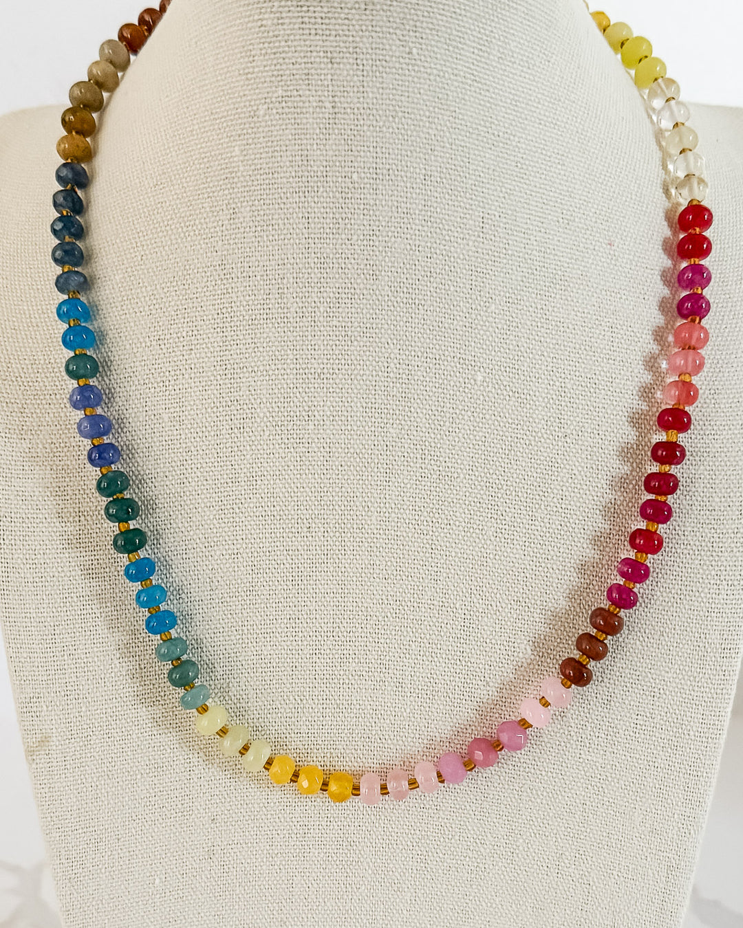 Healing Rainbow Stone Necklace – Kaleidoscope Living Shop