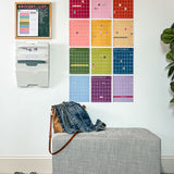 Single-Use Small Rainbow Wall Calendar | 8.5 x 11 inches | Undated