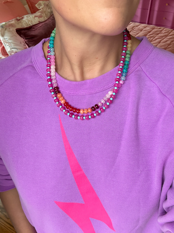 Spiced Sunset + Fuchsia Lagoon Necklace Bundle