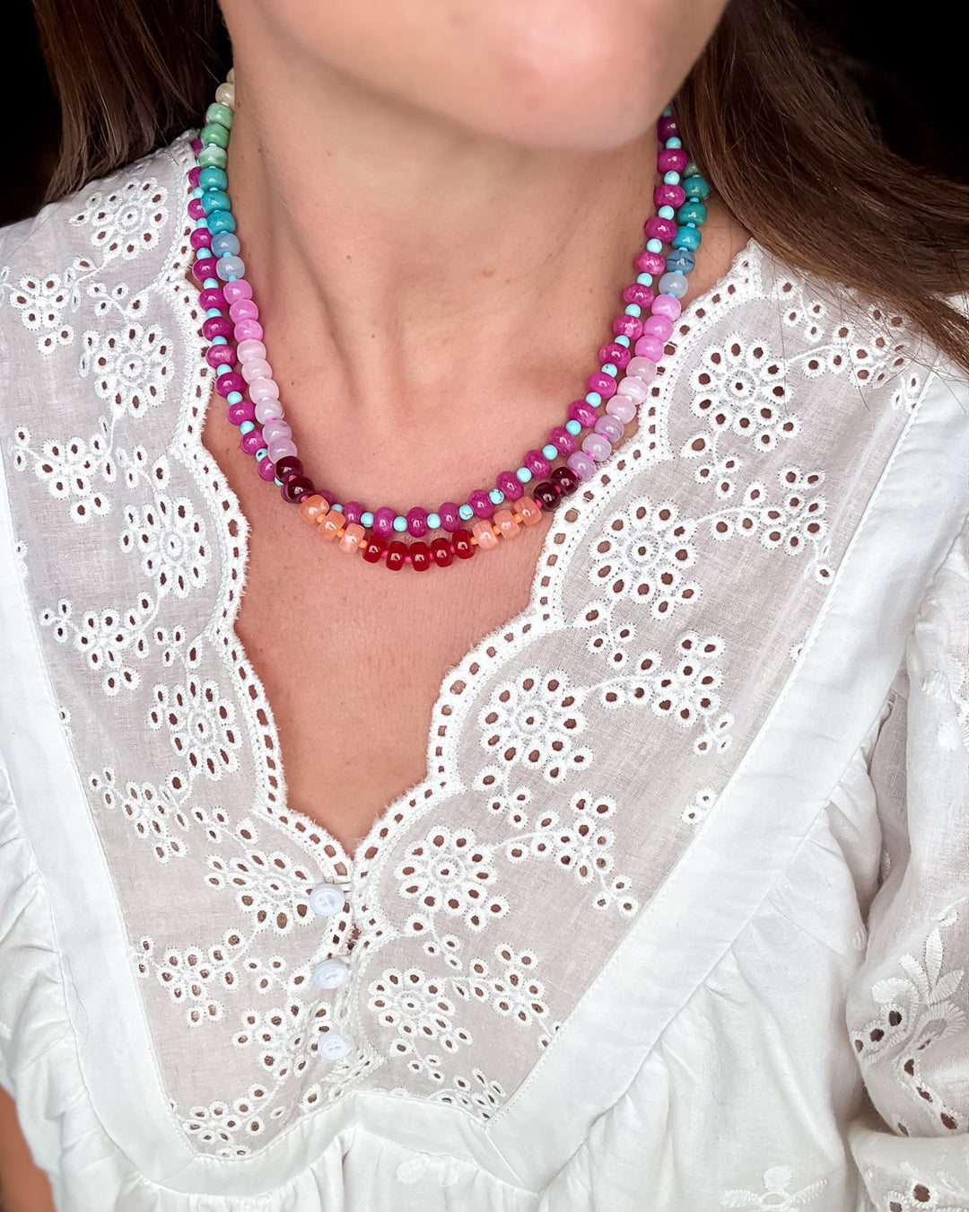 Spiced Sunset + Fuchsia Lagoon Necklace Bundle