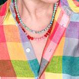 Strawberry Citrus Stone Necklace