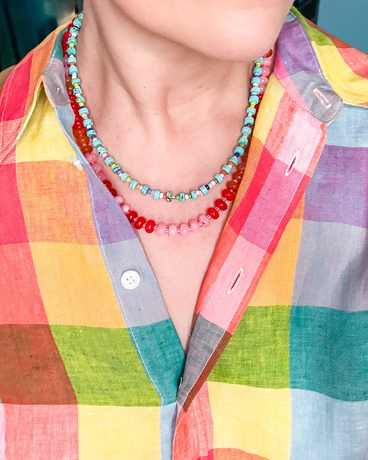 Strawberry Citrus Stone Necklace