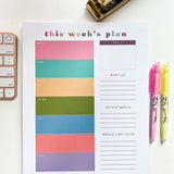Colorful Weekly Planner Notepad