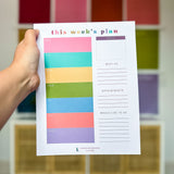 Colorful Weekly Planner Notepad