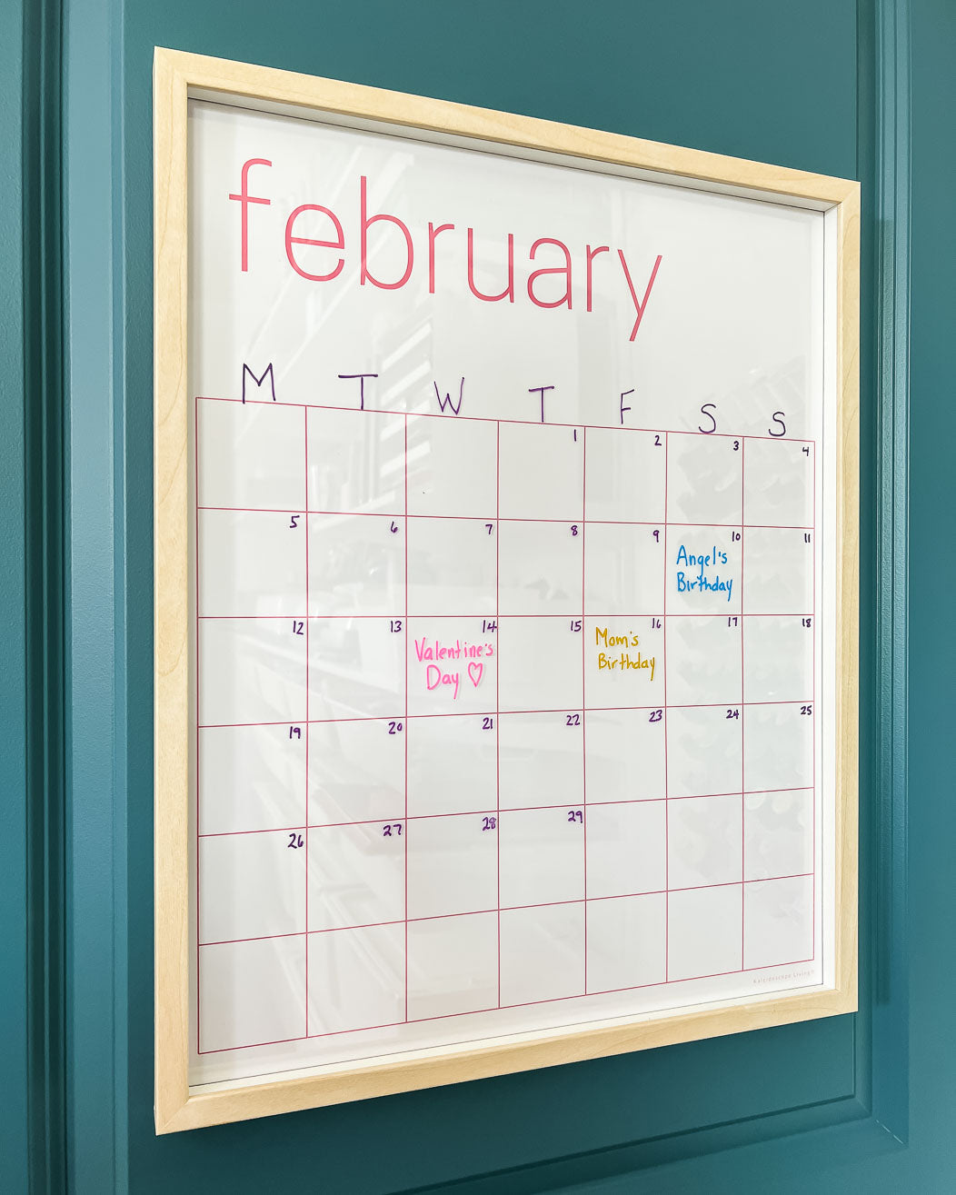 SLIGHTLY IMPERFECT Reusable Large White Wall Calendar