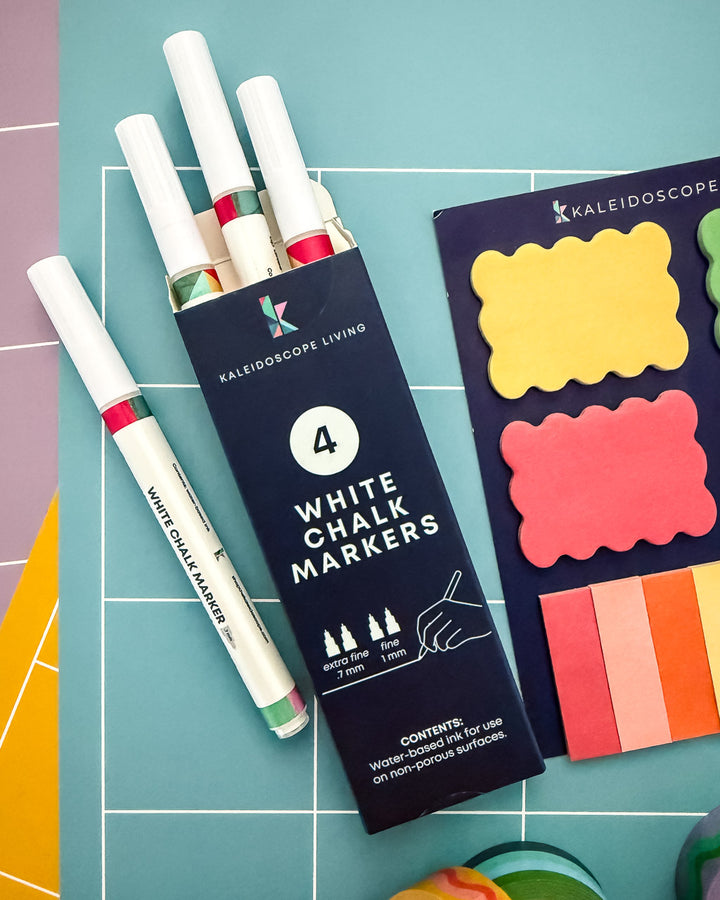 Fine Tip White Liquid Chalk Markers (Set of 4)