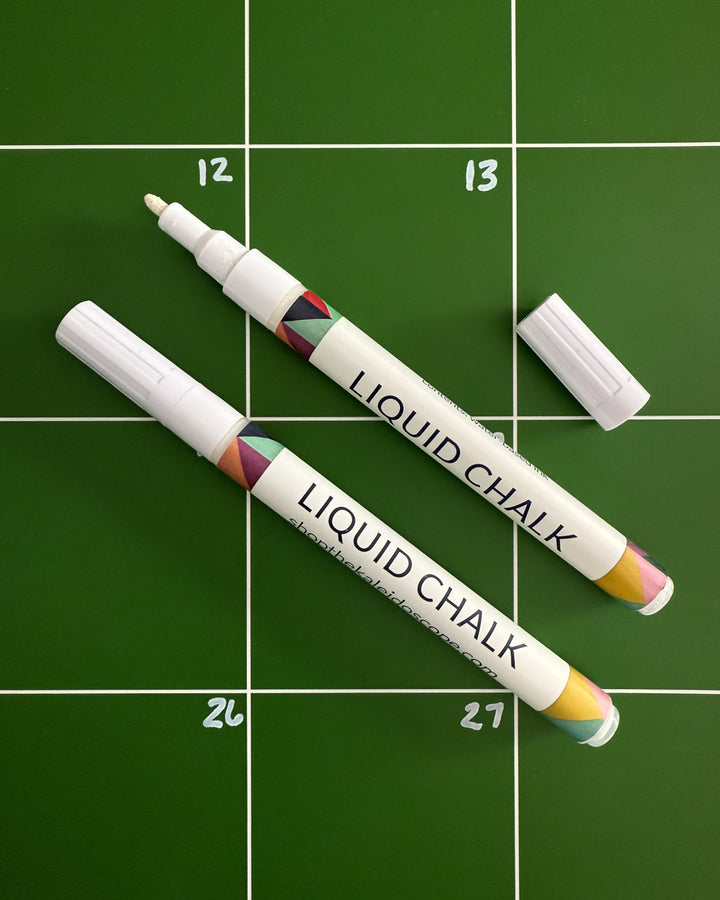 Fine Tip White Liquid Chalk Markers (Set of 2)