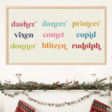 Colorful Reindeer Digital TV Art | Colorful Holiday Frame TV Art