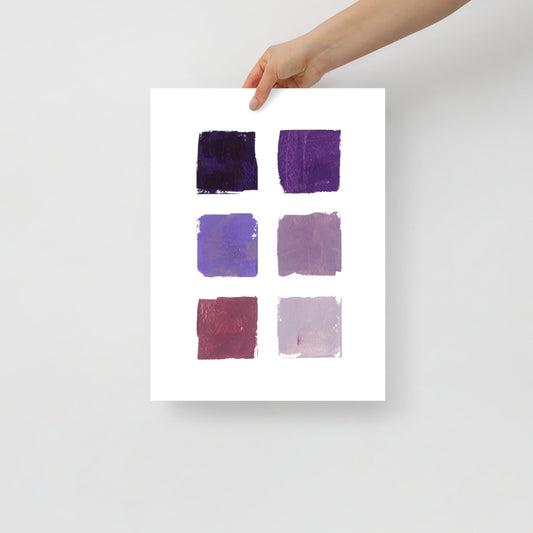 Purple Color Palette Art Print