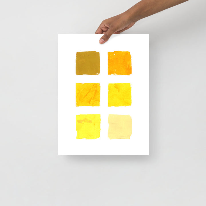 Yellow Color Palette Art Print