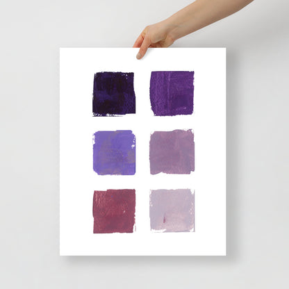 Purple Color Palette Art Print