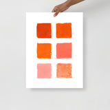 Orange Color Palette Art Print