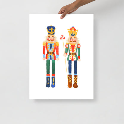 Nutcracker Soldiers Watercolor Art Print