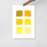 Yellow Color Palette Art Print