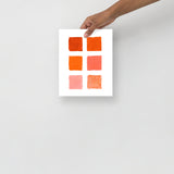 Orange Color Palette Art Print