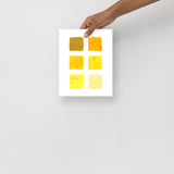 Yellow Color Palette Art Print